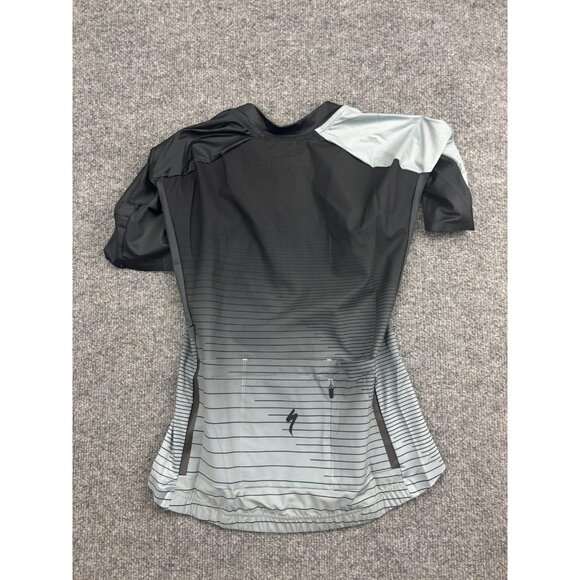 Specialized SL Jersey Shirt Womens Medium Black Gray Chart Team Cycling Bike New - Picture 6 of 6